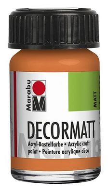 Marabu 1401 39 013 Decormatt Acryl Orange 15 ml