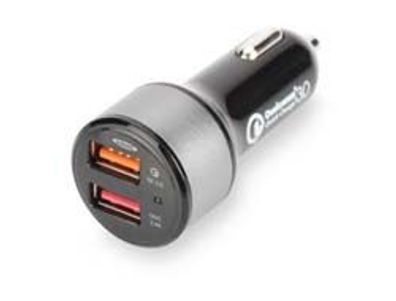 Ednet 84103 EDNET QuickCharge 3.0 AutoLadeadapter DualPort schwarz