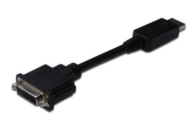 Digitus AK-340409-001-S Digitus DisplayPort - DVI Adapt/ Konverter, DP-DVI, 15cm,