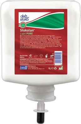 Hautpflegecreme Stokolan® Light PURE 1l duft-/farbstofffrei Kartusche