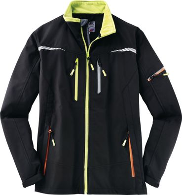 Softshelljacke Terrax Workwear Gr. XXL schwarz/limette TERRAX