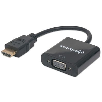 Manhattan 151467 Manhattan Konverter HDMI -> VGA St/Bu schwarz Polybag