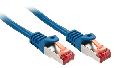 Lindy 47350 Basic Cat6 S/FTP Kabel, blau, 0.30m Patchkabel