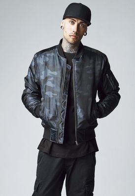 Urban Classics Bomber Jacke Camo Basic Bomber Jacket Dark Camouflage