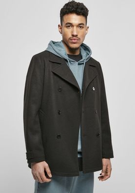 Urban Classics Jacke Classic Pea Coat Black