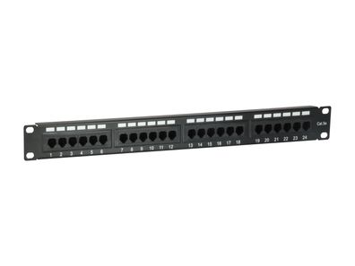 Equip 235325 Equip Patchpanel 24x RJ45 Cat5e 19" 1HE schwarz