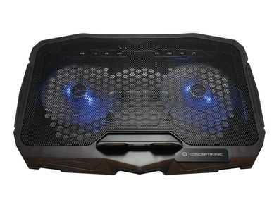 Conceptronic THANA07B Conceptronic 2-Fan Cooling Pad (17.0")/ Ergonomisch