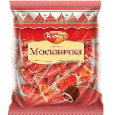 Bonbons "Moskwitschka" 2 x 250g Karamell mit Schokoladenfüllung Likörfüllung