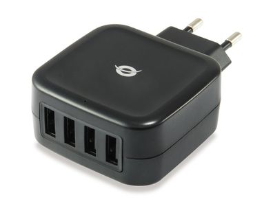 Conceptronic ALTHEA04B Conceptronic Ladegerät 4Port 25W,4xUSB-A schwarz