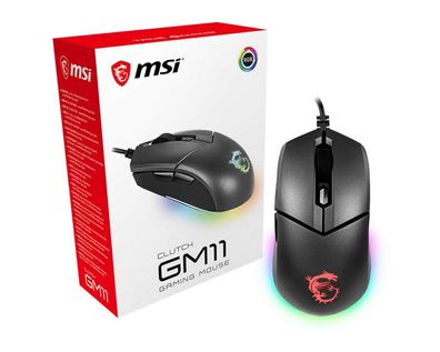 MSI S12-0401650-CLA Maus MSI Clutch GM11 Gaming Maus, Black, USB