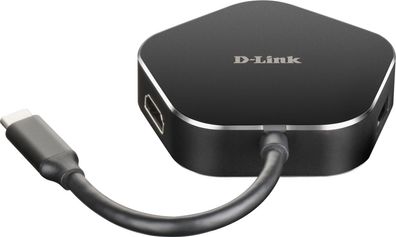 D-Link DUB-M420 D-Link DUB-M420 4-in-1 USB-C Hub mit HDMI/USB-C (TB3) retail