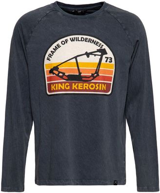 King Kerosin Acid wash Longsleeve KKI12001 Schwarz