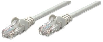 Intellinet 319812 Intellinet Patchkabel RJ45 U/UTP Cat5e 5.0m Hebelschutz grau