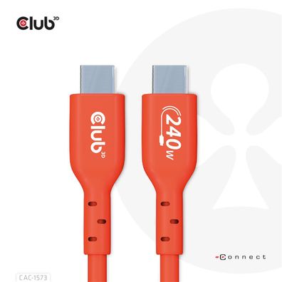 Club 3D CAC-1573 Club3D Kabel USB 2 Typ C PD 240W / 480Mb 2m St/St retail