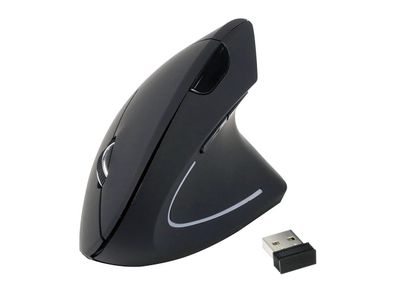 Equip 245110 Equip Ergonomic Maus wireless Rechtshänder schwarz