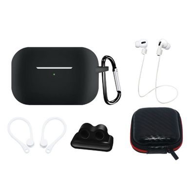 Silikonhüllen-Set für AirPods Pro 2 / AirPods Pro 1 + Hülle / Ohrbügel / Umhängeba