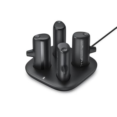 Powerbank 20 000 mAh Powerbank-Set 4x5000 mAh schwarz POGO-Station mit LED-Anzeige