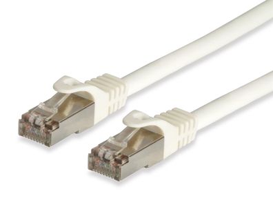 Equip 605716 Patchkabel RJ45 S/FTP mit Cat7 Rohkabel 10.00m weiß HF