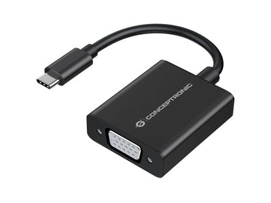 Conceptronic ABBY05B Conceptronic Adapter USB-C -> VGA 1080P60Hz 0.15m