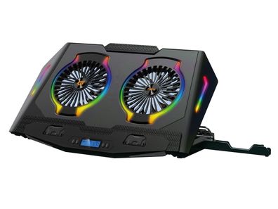 Conceptronic THYIA02B Conceptronic 2-Fan Cooling Pad (17.0")/ Ergonomisch Gaming