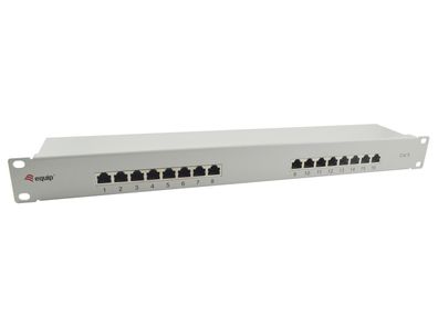 Equip 326317 Equip Patchpanel 16x RJ45 Cat6 19" 1HE grau