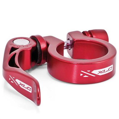 XLC Sattelstütz-Klemmring PC-L04 34,9mm Schnellspanner Sattelklemme Fahrrad rot