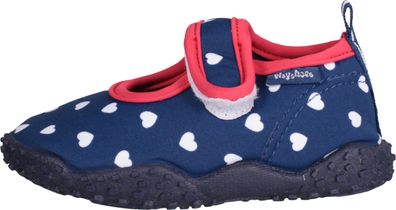 Playshoes Kinder Aqua-Schuh Herzchen Marine