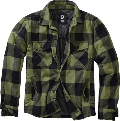 Brandit Men Jacke Lumberjacket Black+Oliv