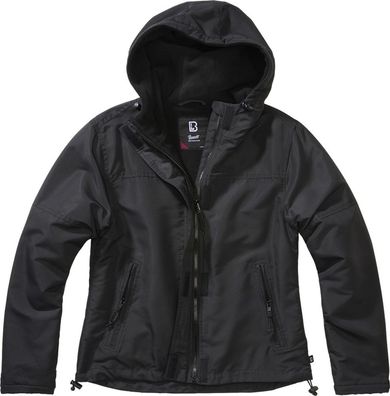 Brandit Women Jacke Ladies Windbreaker frontzip Black