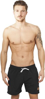 Urban Classics Badehose Block Swim Shorts Black