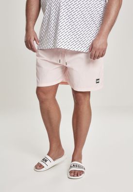 Urban Classics Badehose Block Swim Shorts Pink