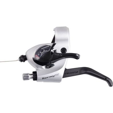 Shimano Schalt-/Bremshebel Tourney TX ST-TX800 Links 3f. 2 Finger + Zug silber