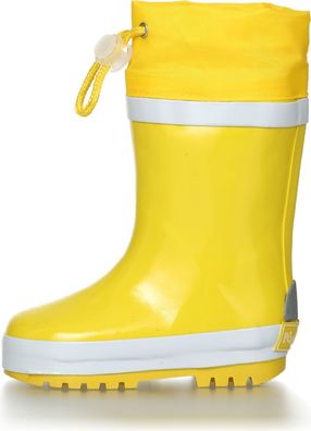 Playshoes Kinder Gummistiefel Basic gefüttert Gelb