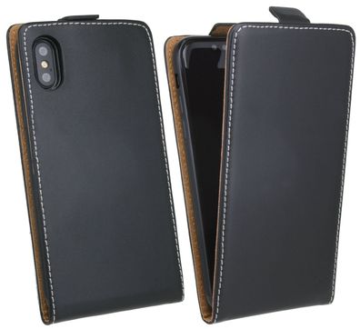 Flip Case kompatibel mit iPhone XR Handy Tasche vertikal aufklappbar Schutzhülle