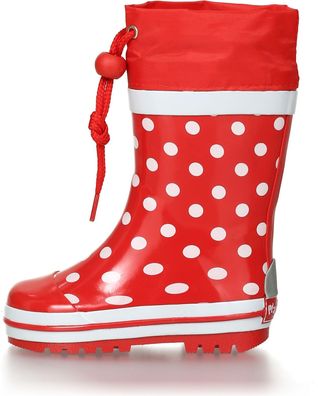 Playshoes Kinder Gummistiefel Punkte Rot