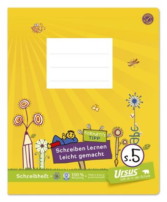 Formati 060531085 Schreibheft Quart S.5 - 20 Blatt 80g/qm 10mm liniert