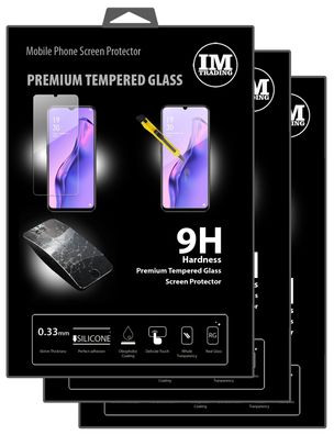 cofi1453 3X Panzer Schutz Glas 9H Tempered Glass Display Schutz Folie Display