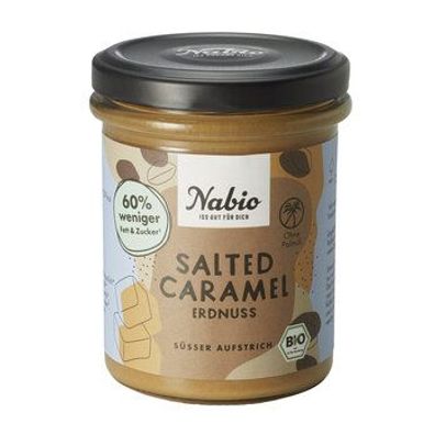 Nabio 6x Nabio Süßer Aufstrich Salted Caramel Erdnuss 175g