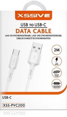 Lade- und Datenkabel Kompatibel mit USB-C Auto Disconnect 2m