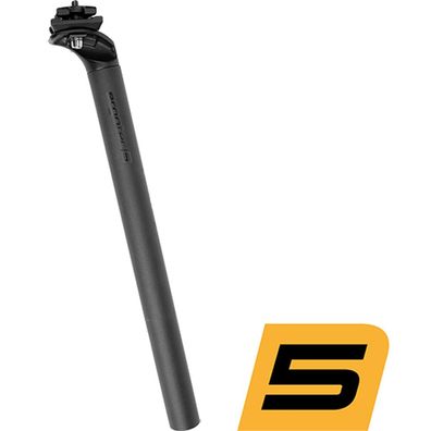 Humpert Sattelstütze Hook 3 Ø=27,2 350mm Alu schwarz sand