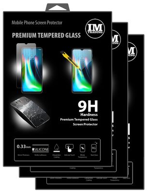 cofi1453 3X Panzer Schutz Glas 9H Tempered Glass Display Schutz Folie Display