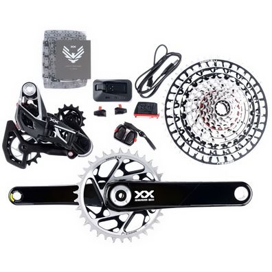 SRAM Schaltgruppen-Set XX SL Eagle AXS Transmission" 175mm Kurbellänge sz silber