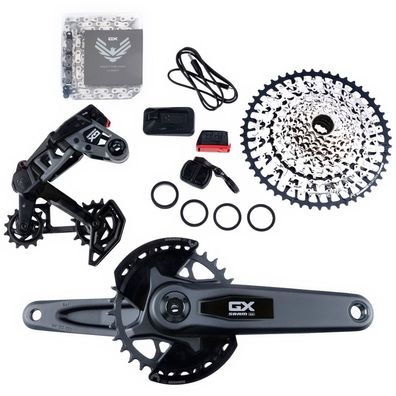 SRAM Schaltgruppen-Set GX Eagle AXS Transmission" 175mm Kurbellänge grau