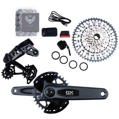 SRAM Schaltgruppen-Set GX Eagle AXS Transmission" 170mm Kurbellänge grau