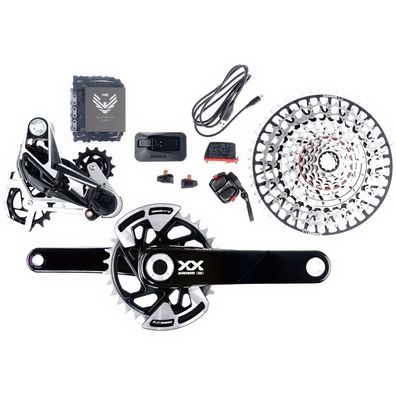 SRAM Schaltgruppen-Set XX Eagle AXS Transmission" 170mm Kurbellänge sz silber