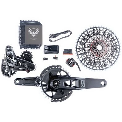 SRAM Schaltgruppen-Set X0 Eagle AXS Transmission" 175mm Kurbellänge mit sz grau