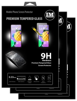 cofi1453 3X Panzer Schutz Glas 9H Tempered Glass Display Schutz Folie Display