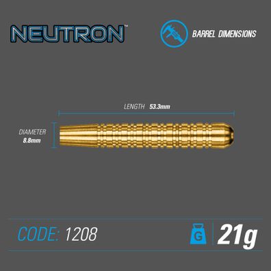 Winmau Neutron Brass Steeldart 1208-21 g