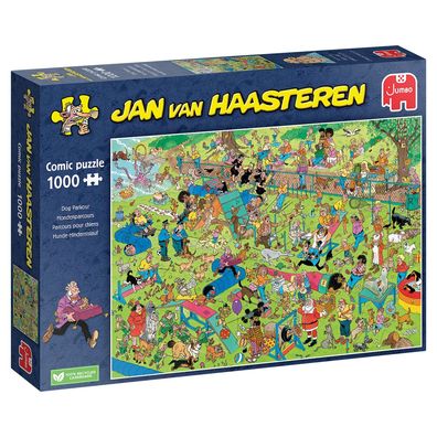 Jumbo Spiele 1110100322 Jan van Haasteren Hunde Hindernislauf 1000 Teile Puzzle