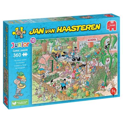 Jumbo Spiele 1110100321 Jan van Haasteren Junior 18 Der Schulgarten 360 Teile Puzzle